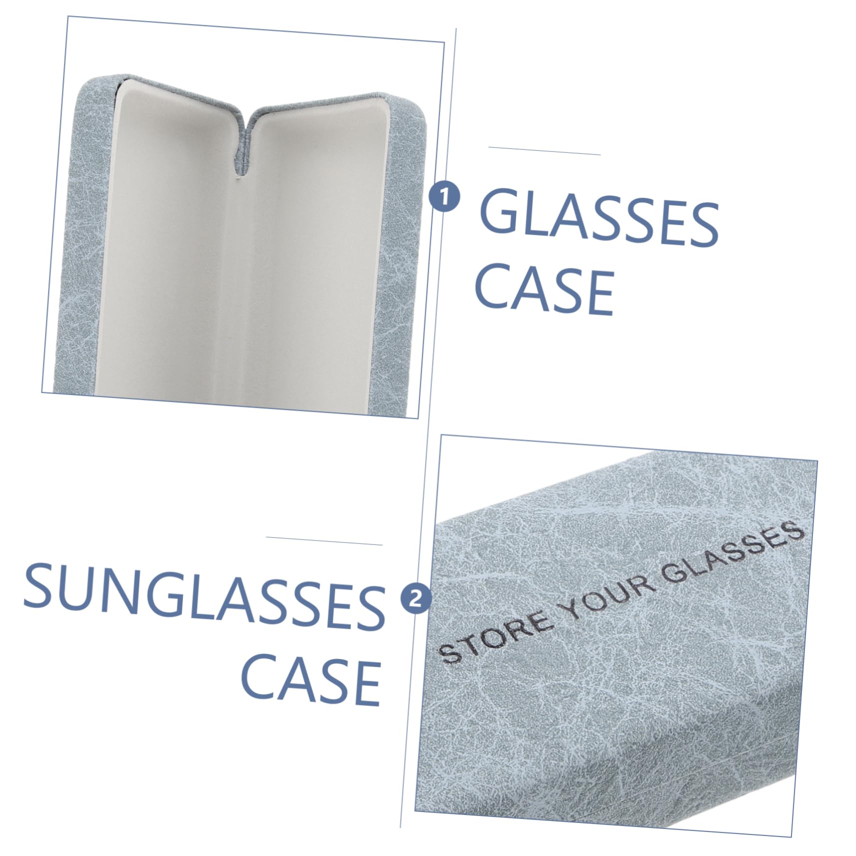 4piezas Estuche De Gafas Portátil y Organizador De Lentes Resistente Al Agua Para y Almacenamiento De Gafas De y Sol