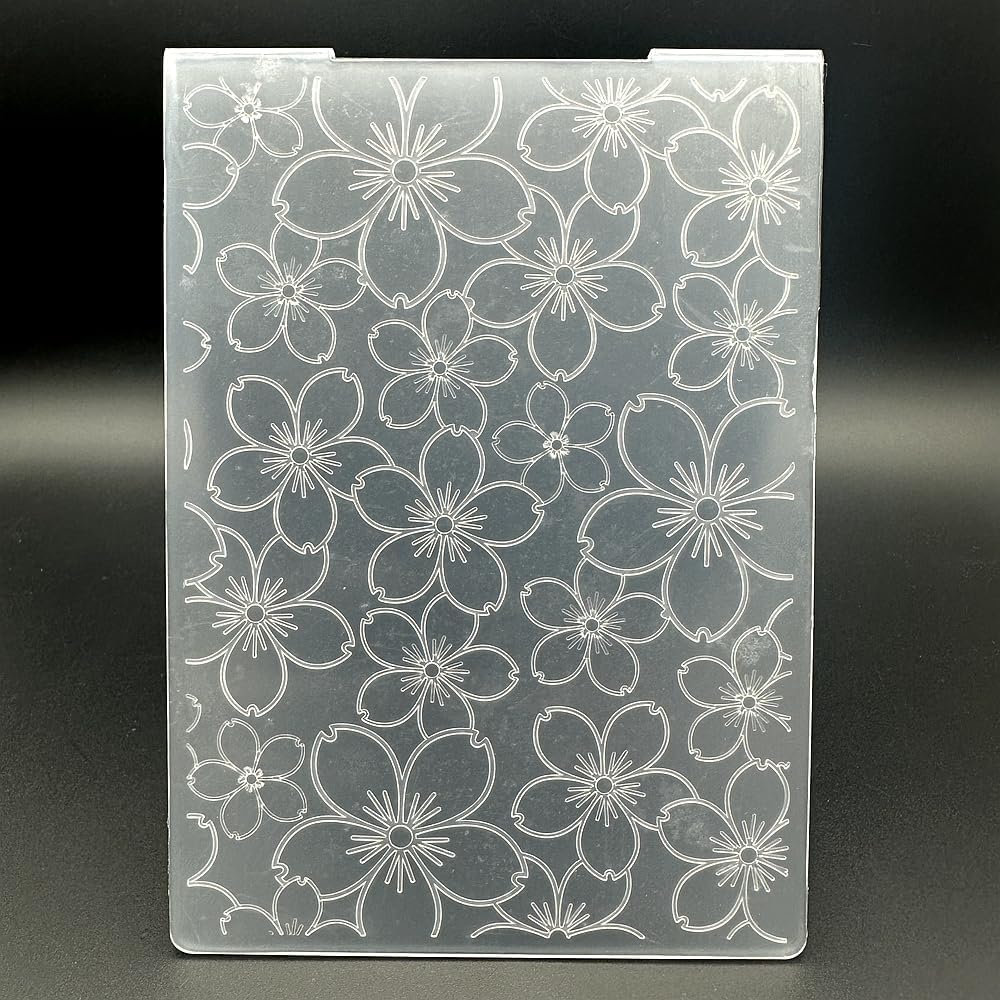 3D Plastic Embossing Folder Template Flowers Small Flowers Texture A6 Size for Card Making DIY Scrapbooking Paper Crafting Handmade Crafts Scrapbooking Arts Supplies Scrapbook Decor