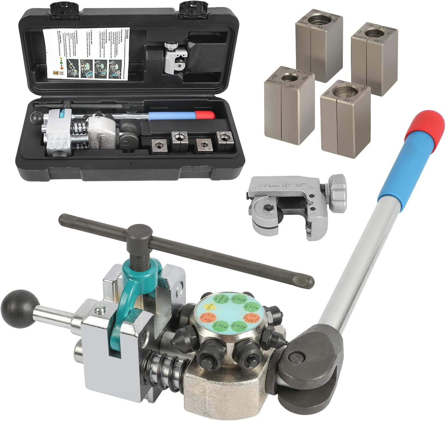 Professional Brake Line Flaring Tool Kit 45 Degree Flare