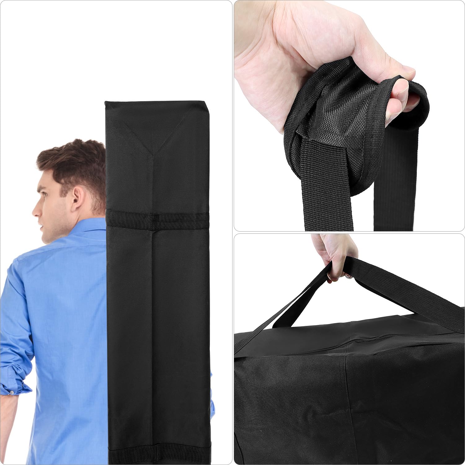 QWORK® Zeltstangentaschen, 210x30x20cm Zelttasche, 600D Oxford Zelt Organizer, für Zeltstänge und -halter, Außenschirme und Angelstäbe