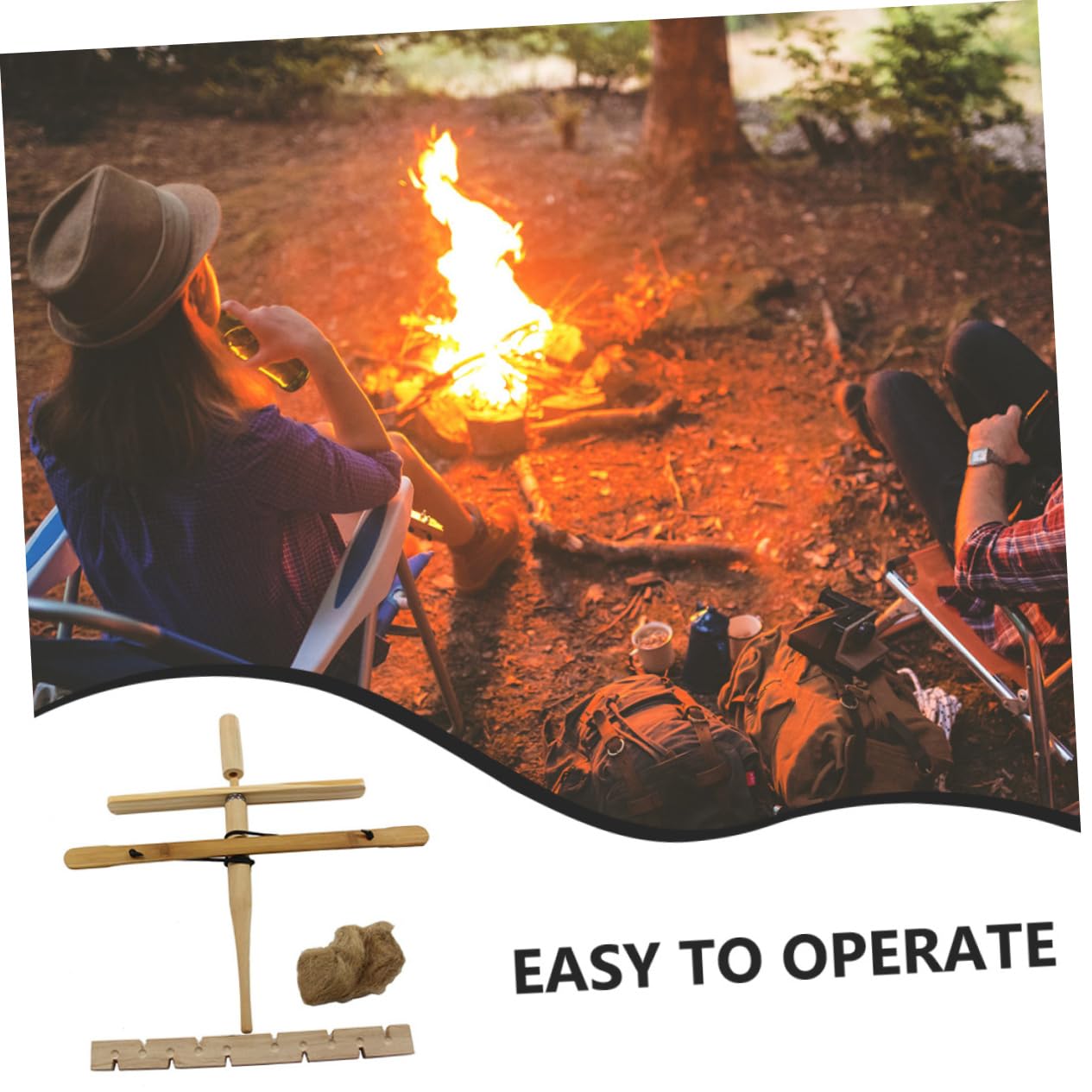 Sosoport 5ensembles Outil De Démarrage De Feu Extérieur Kit Allumage Portable pour Camping Randonnée Et Activités De Plein Air Léger Et Pratique Indispensable pour Vos Aventures Nature