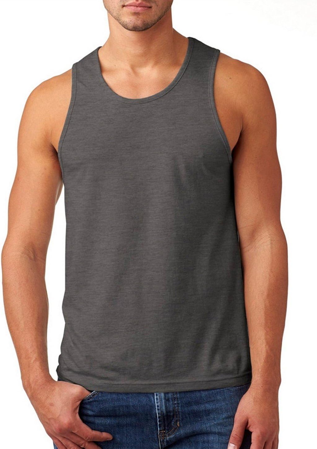 Next Level-Mens CVC Premium Fitted Jersey Tank-6233 at  Men’s Clothing store