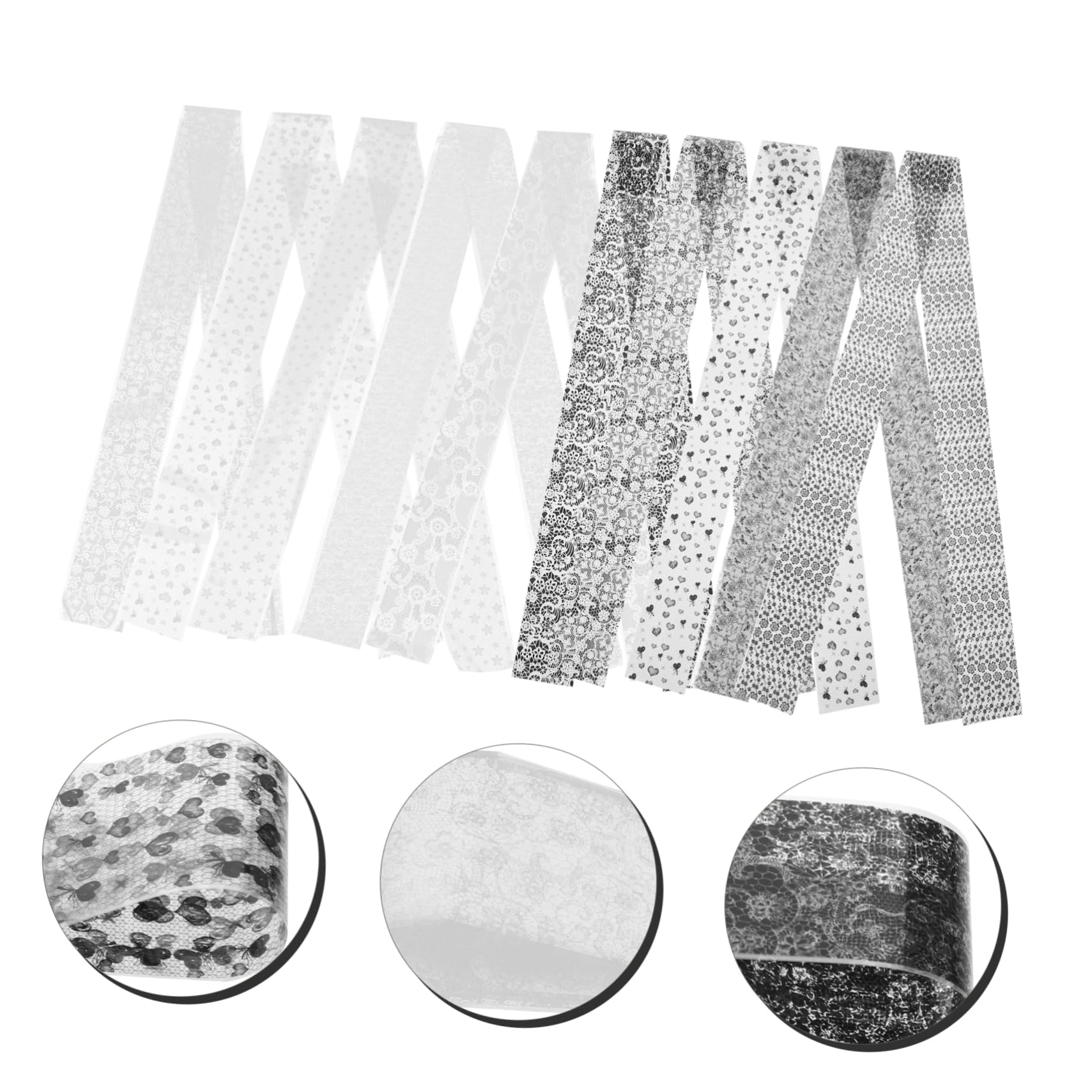 Healeved Lace Nail Stickers Adesivi Per Unghie Decalcomanie Per Nail Art Per Speciali e Regali Per Sicuri e Facili Applicare
