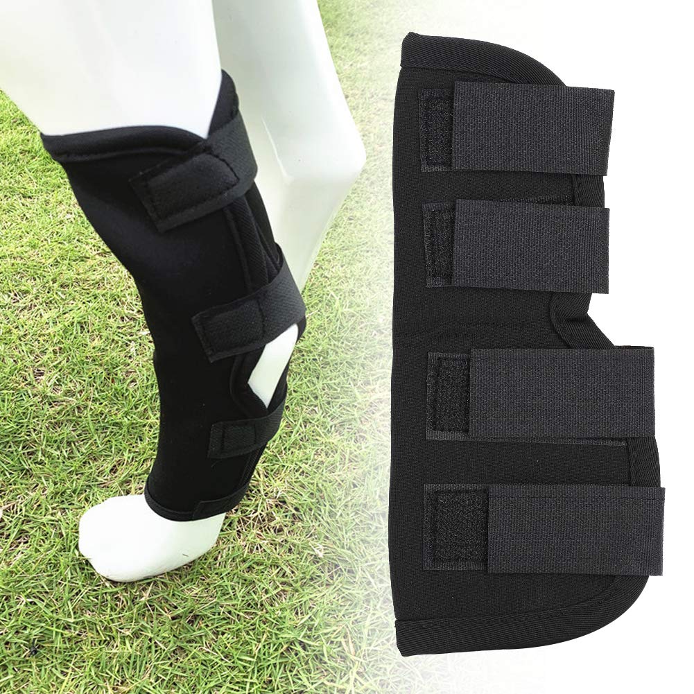 Leftwei Black Dog Injuries Protector, Anti-Lick Stability Pet Knee Guard, Dog Suffers Fatigue Injury Stabilize Arthritis for Dog Leg Guard(black, M)
