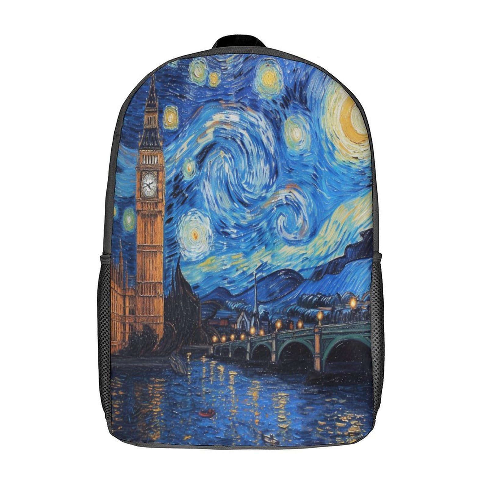 XIAOCHENG London Tower Bridge Mochila Mochila Escolar Para Infantiles Resistente Al Agua, Correas Ajustables, Regalo Para Cumpleaños Navidad 17inch