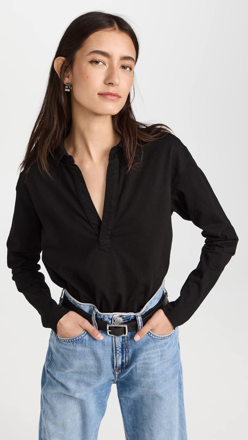 Frank & Eileen Women's Popover Henley Tee - Image 2