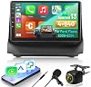 4G+64G Android 13 Car radio for Ford Fiesta 2009-2014, 9 Inch Touchscreen Radio with Wireless Carplay e Android Auto/WiFi/GPS/Bluetooth 5.0 / 32EQ / FM RDS Radio