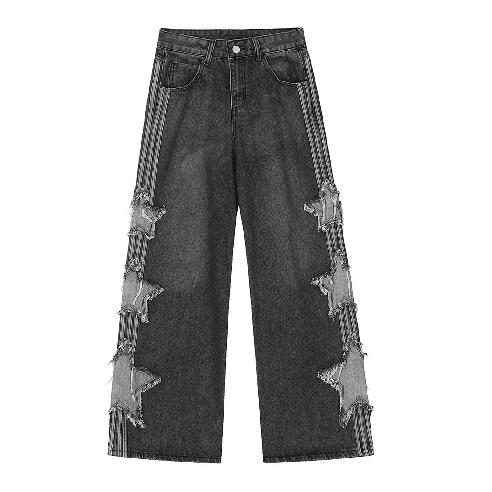Pantalón Vaquero Mujer Ropa Vaqueros Casual Pantalones Invierno Rectos Tejanos Ligero Ancho Tallas Grandes Pantalon Elasticos Primavera Anchos Baggy