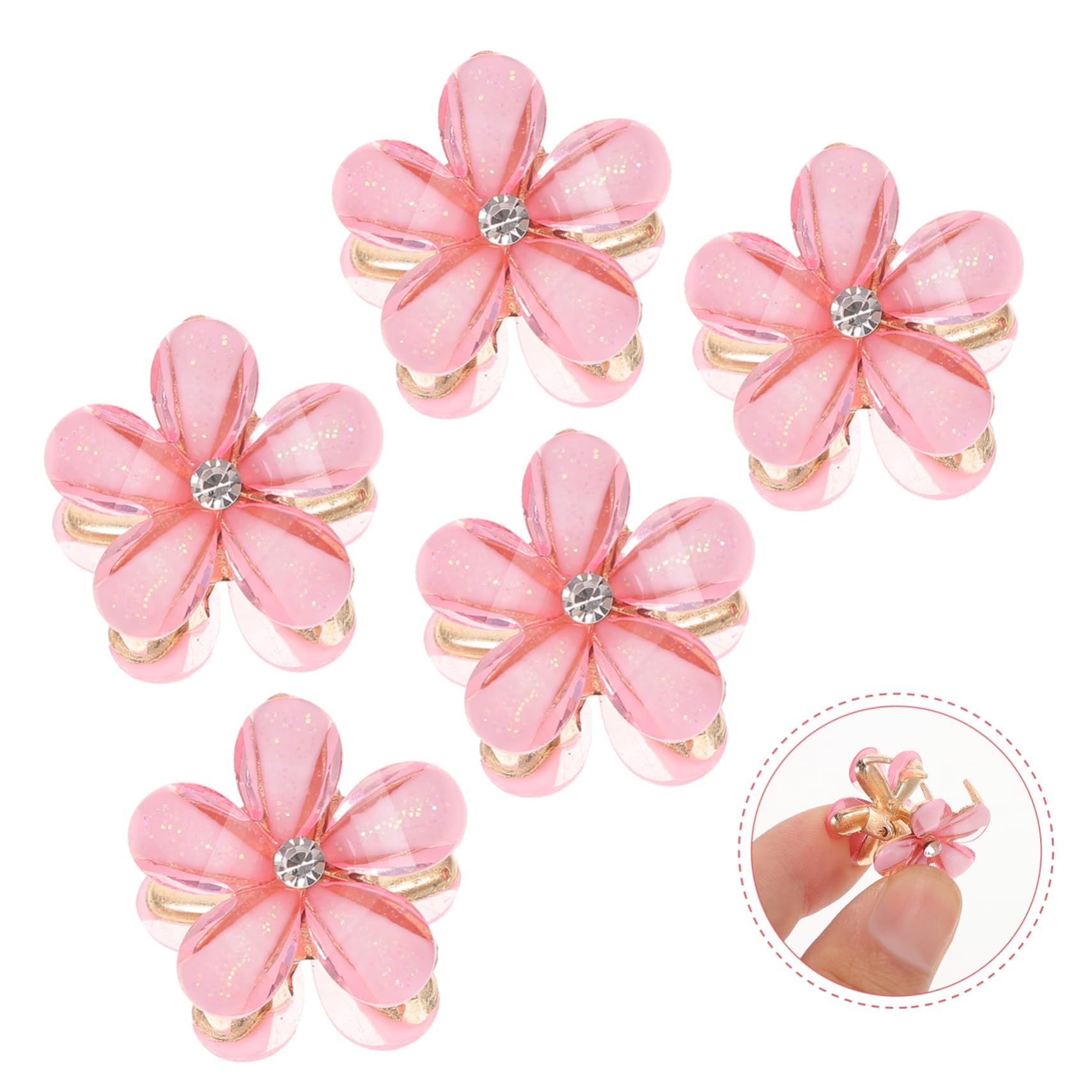 Didiseaon 100pezzi Mini Fermagli Per Clip Per Acconciature Accessori Decorativi Per e Ragazze Design