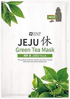 SNP Jeju Rest Máscara de té verde, calmante y...