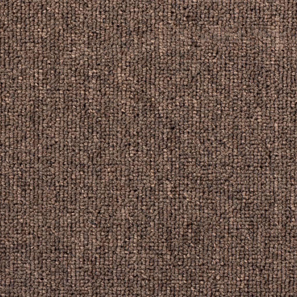 Juego de 15 alfombrillas semicirculares para escalones, 56 x 17 x 3 cm, color antracita, juego de 15 unidades, de polipropileno, antideslizantes y amortiguadoras de ruido, 15 unidades, color