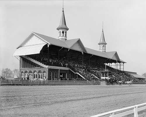 Kentucky Derby 1901 Nthe Churchill Downs Racetrack en Louisville Kentucky en el día del Derby de Kentucky de 1901 29 de abril de 1901 Póster impreso