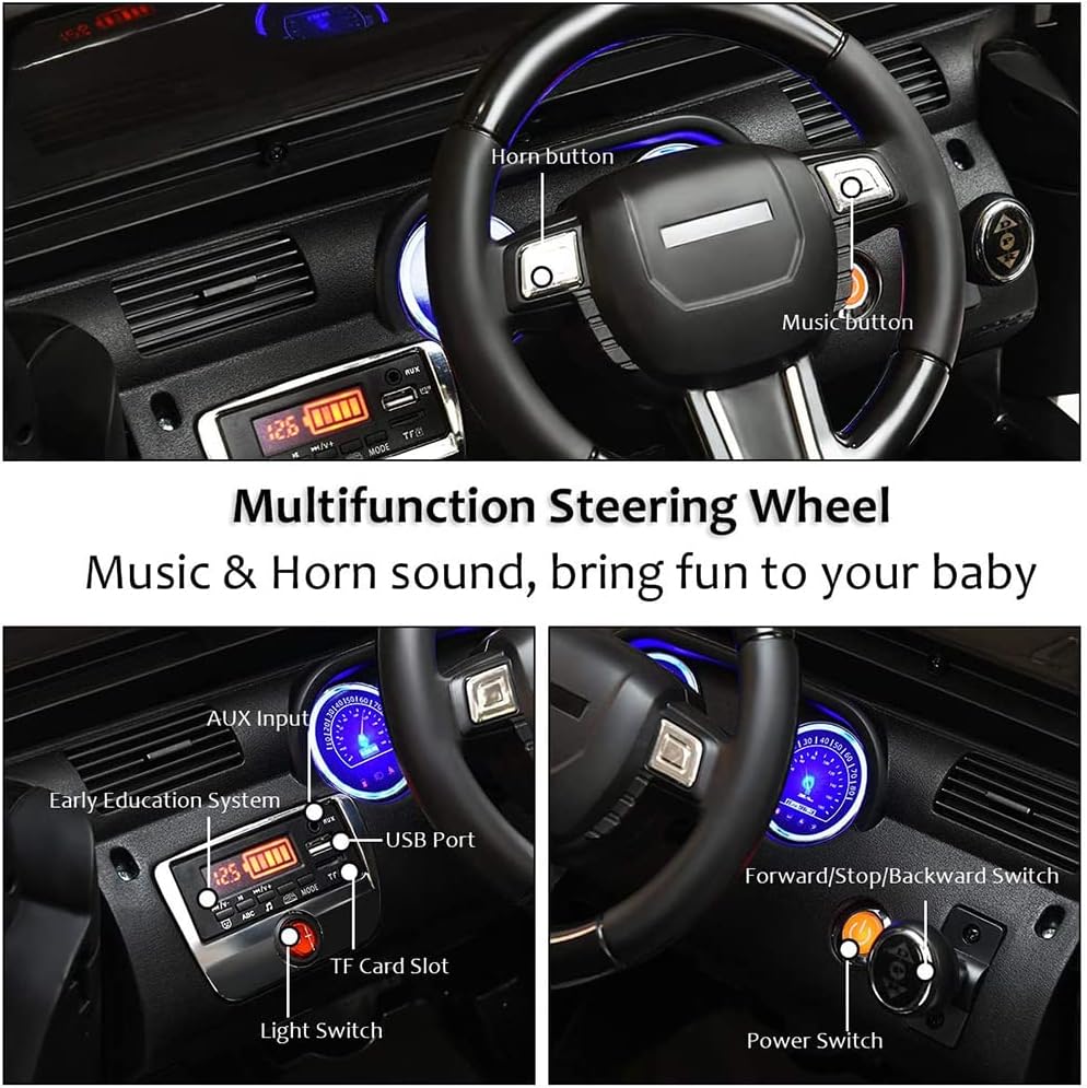 Z&HA Kids Ride on Truck,12V Electric Ride on Car with Remote Control Kids Ride on Off-Road Truck Battery Powered Motorized Vehicles Ride on Toys for Kids,Pink : Toys & Games