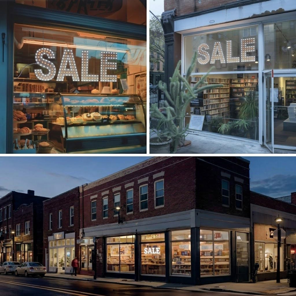 EPL SALE Yellow, LED 2G Blinking Sign, Eye-catching Sign, Super Bright, 8"x22", Remote Control & Retail Business decor, Storefront display, Restaurant signage