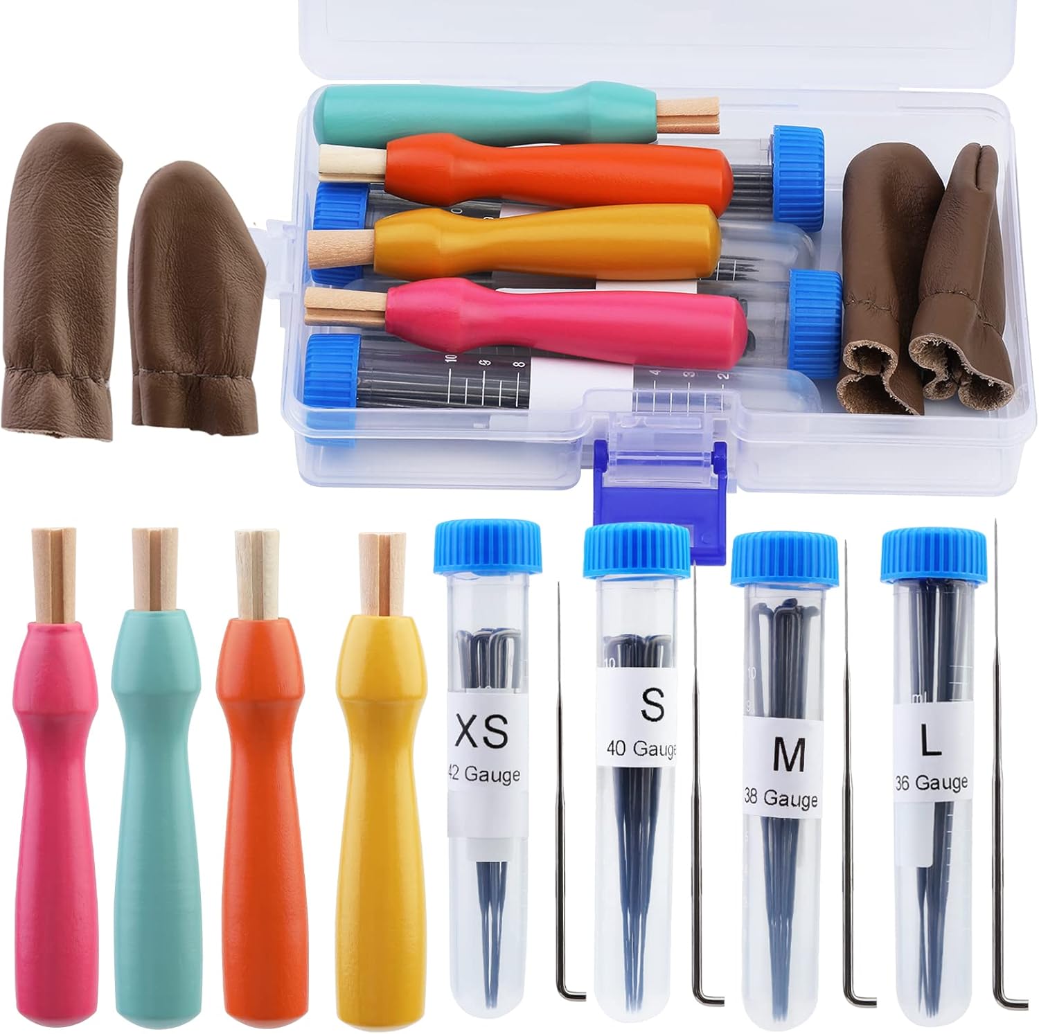 50 Pcs Needle Felting Tool Kits.Needle Felting Needles,Needle Felting