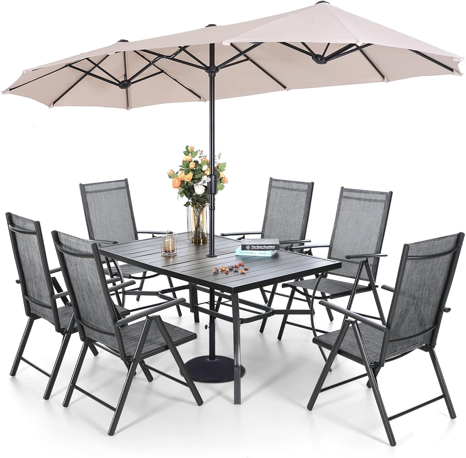 Sophia & William 7 Pieces Patio Furniture Set with 13 Ft