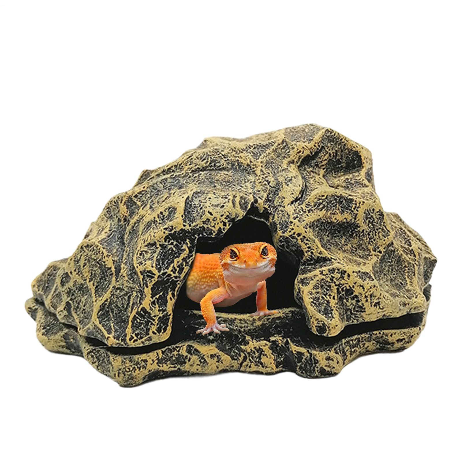 Maison de tortue artificielle avec plateforme de bronzage pour lézard