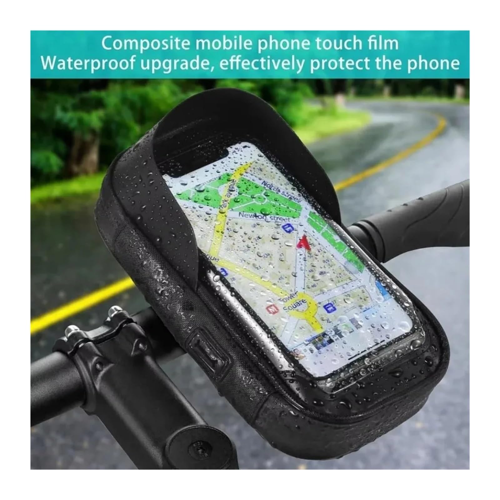 Sac Support De Téléphone, Compatible Avec Vélo, Moto Scooter