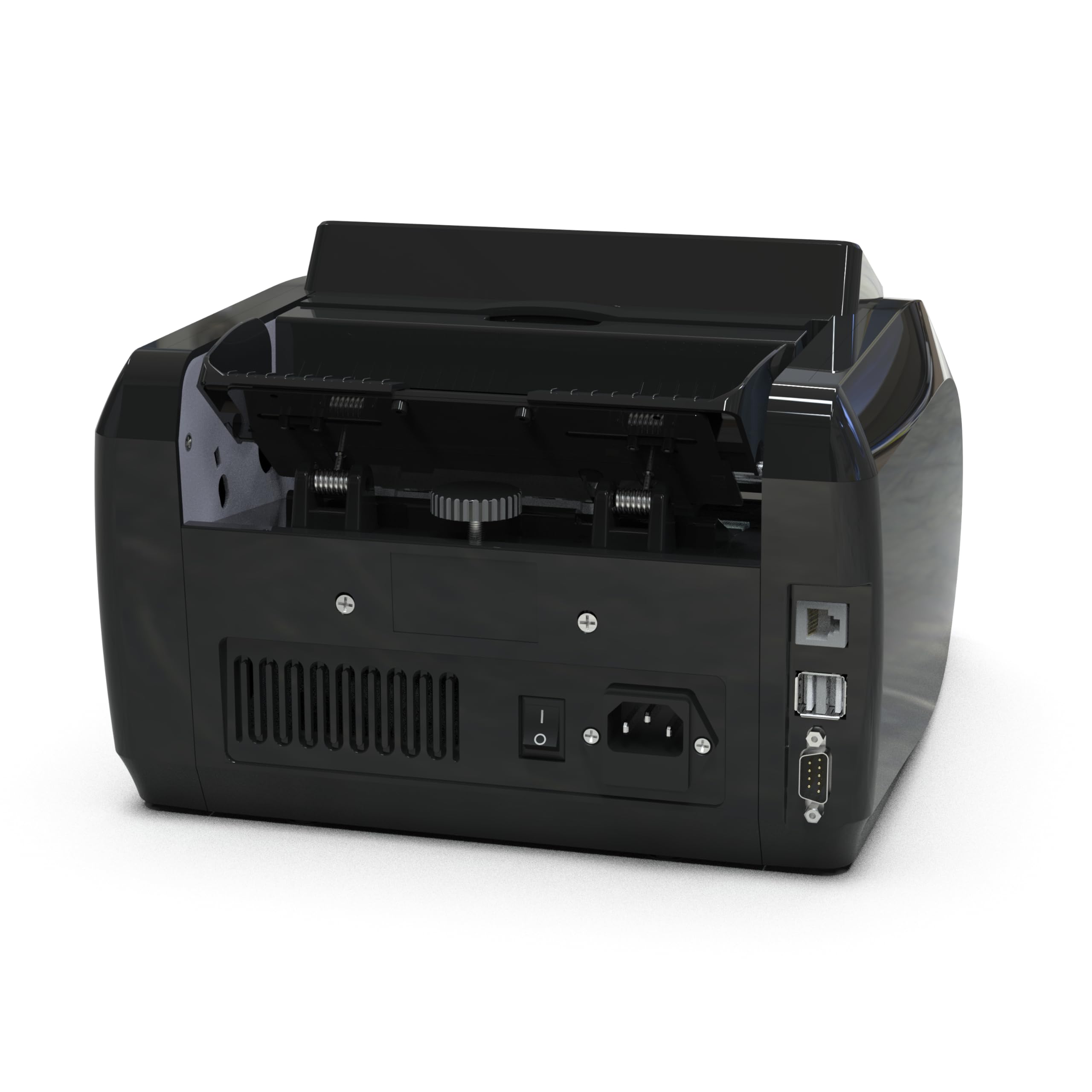 Detectalia V20 Banknotenzähler mit UV/MG/IR/MT/CIS Erkennung, 4,5” Touchscreen + Externes Display, Seriennummern-Lesung, Multiwährungs-Mischzählung (EUR/GBP/CHF/USD/SEK/PLN/TRY/DKK), 1200 Scheine/Min