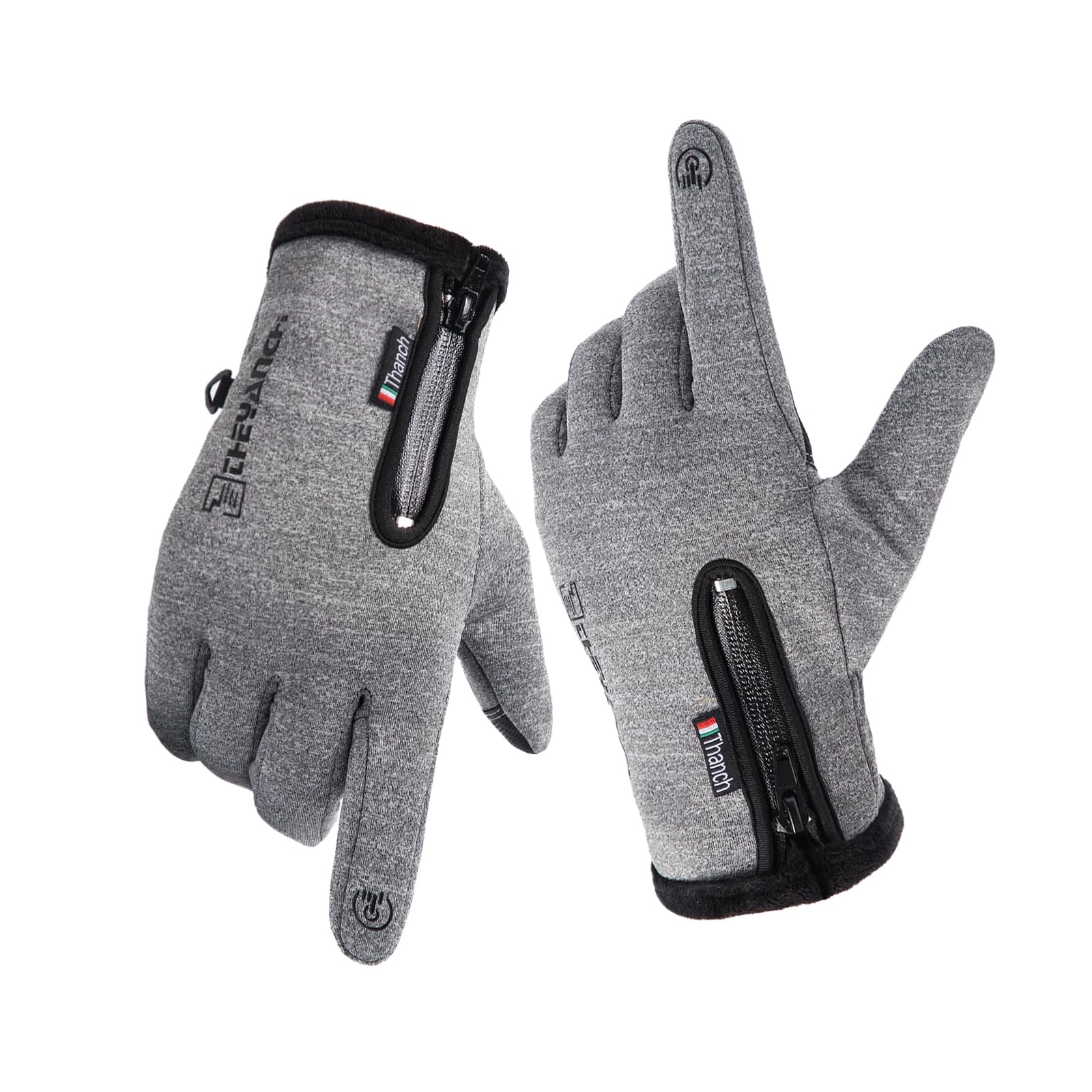 Guantes de invierno cálidos para uso en clima frío, resistentes al viento, antideslizantes, para ciclismo, correr, esquí, senderismo, escalada, hombres y mujeres