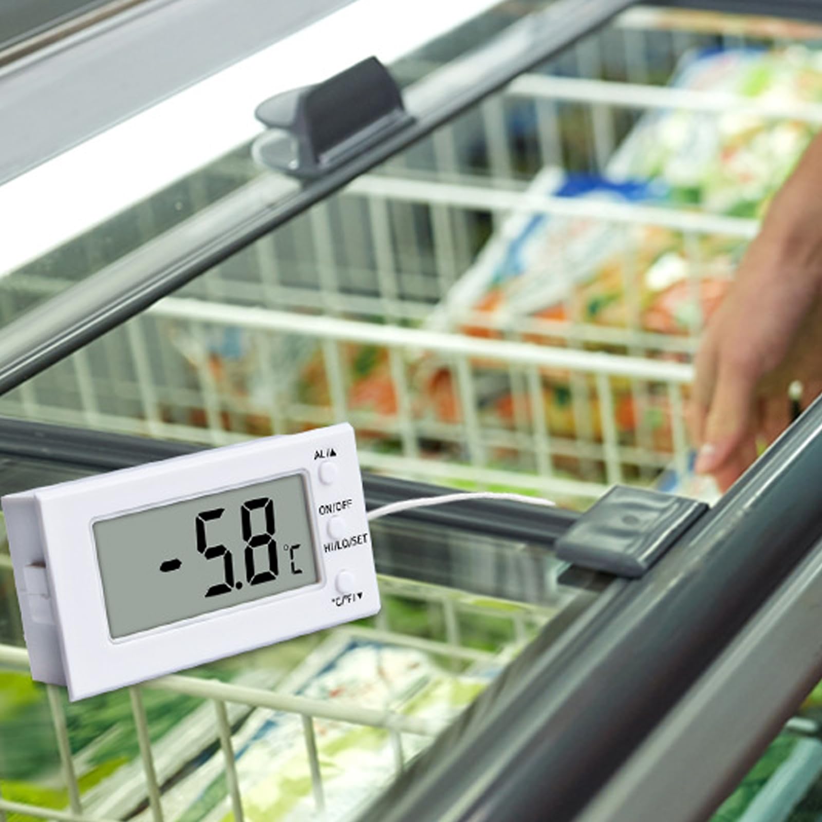 REDYY Digital Thermometers,Digital Thermometers -50 to 100?/-50 to 300? Kitchen Oven Thermometers with Long Probe High Low Temperature Alarm