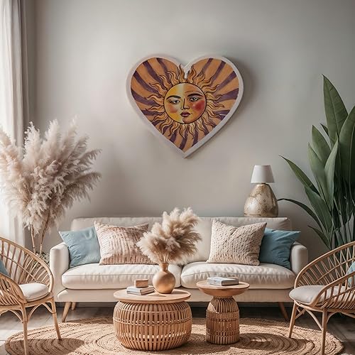 Miniatura 7 de Corazones de madera para manualidades, corazones de madera de 16 pulgadas, 14 de pulgada de grosor, paquete de 1 corazón de madera sin terminar,