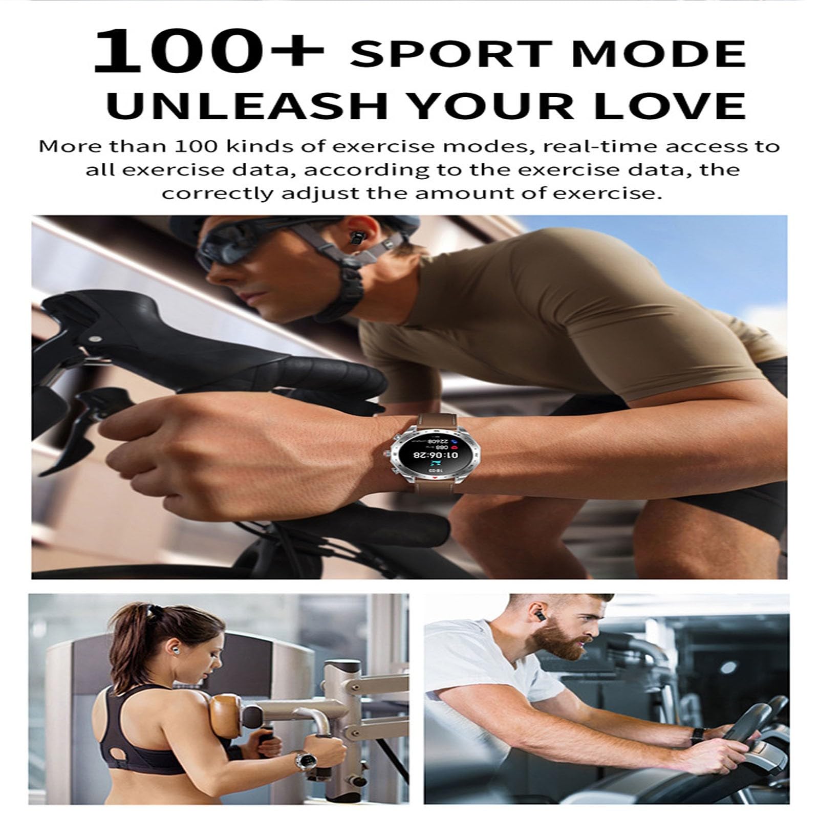 Reloj Inteligente 2 En 1 HD con Llamadas Bluetooth, Monitorización De Salud En Múltiples Deportes, Pantalla Táctil HD, Resistencia Al Agua IP67, para Android E iOS.