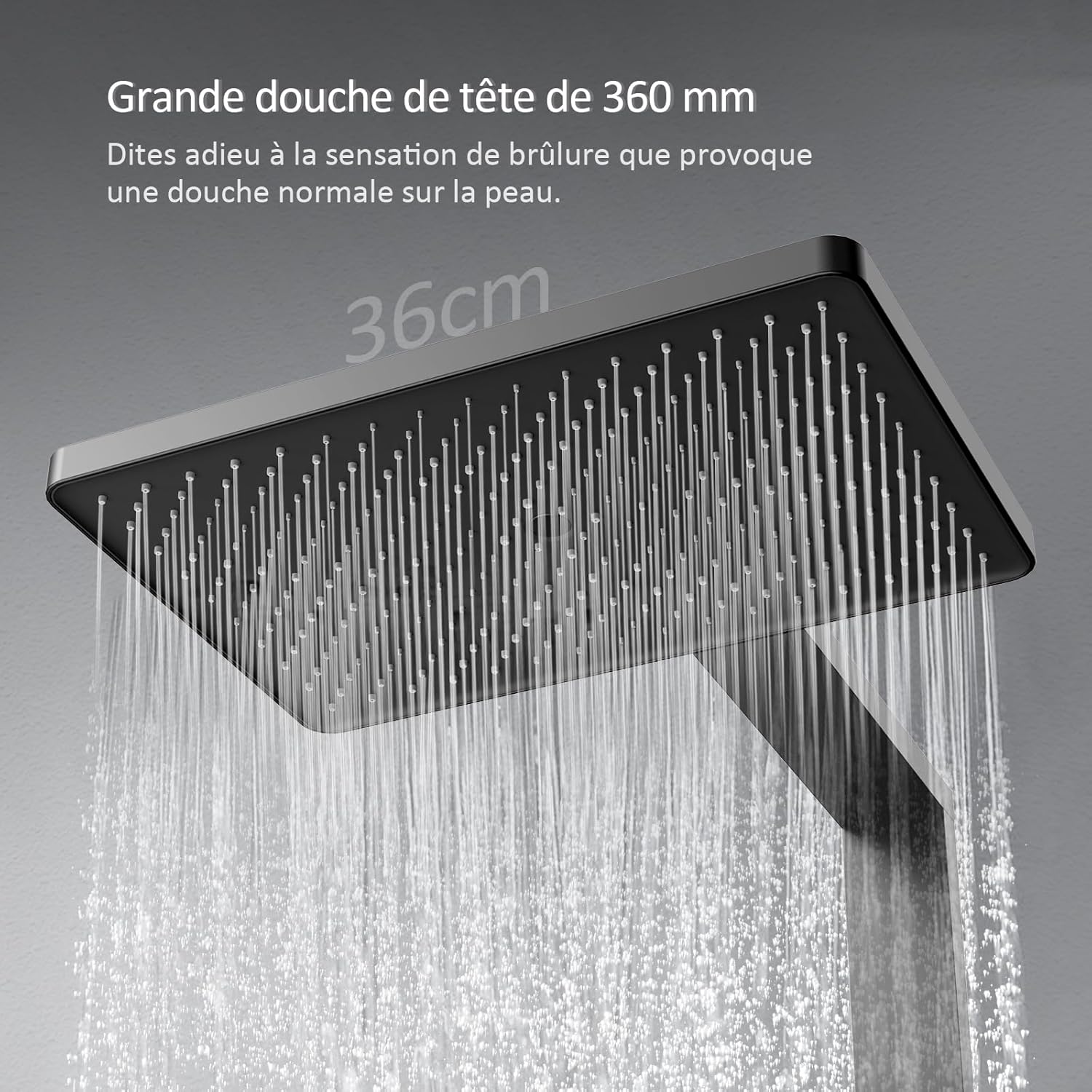 EMKE Shower System 36cm rain shower head