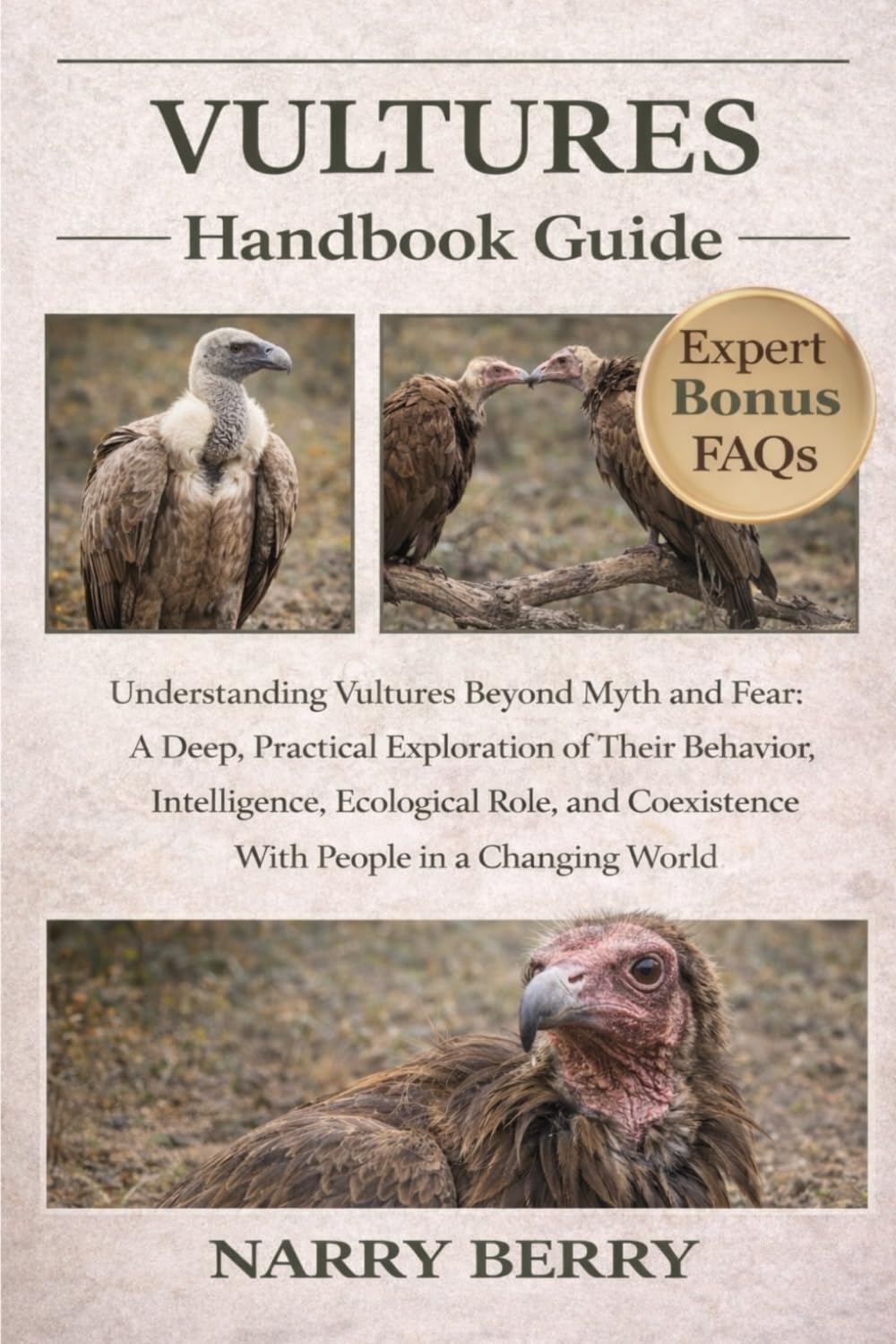 VULTURES HANDBOOK GUIDE: Understanding Vultures Beyond Myth and Fear: A Deep, Practical Exploration of Their Behavior, Intelligence, Ecological Role, and Coexistence With People in a Changing World
