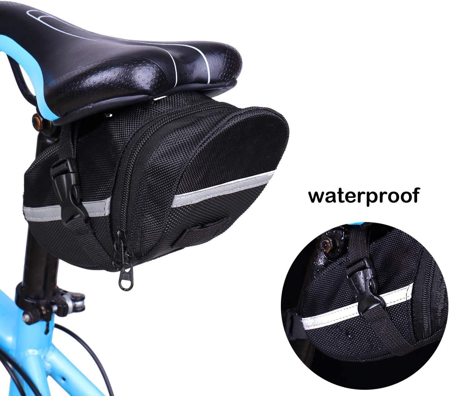 Bike Tire Repair Tool Kit with Mini Gauge Hand Pump, Including 210PSI