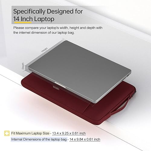 Vista 80 de Funda para laptop de 14 pulgadas para Asus Chromebook 14/Asus Vivobook 14/Zenbook 14, Lenovo ThinkPad 14/Lenovo Flex 5 14/Lenovo Yoga C940 C740