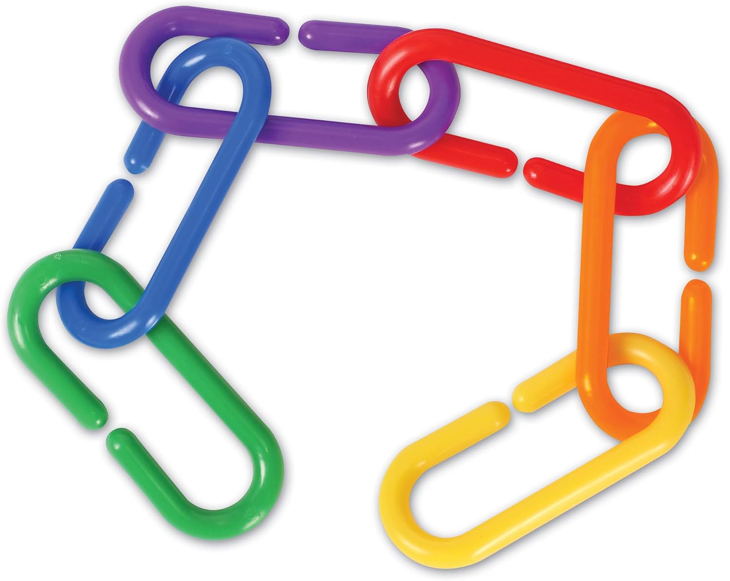 Black Friday 🔥 Learning Resources Learning Resource Rainbow Link 'n' Learn Links, Bucket of 1000