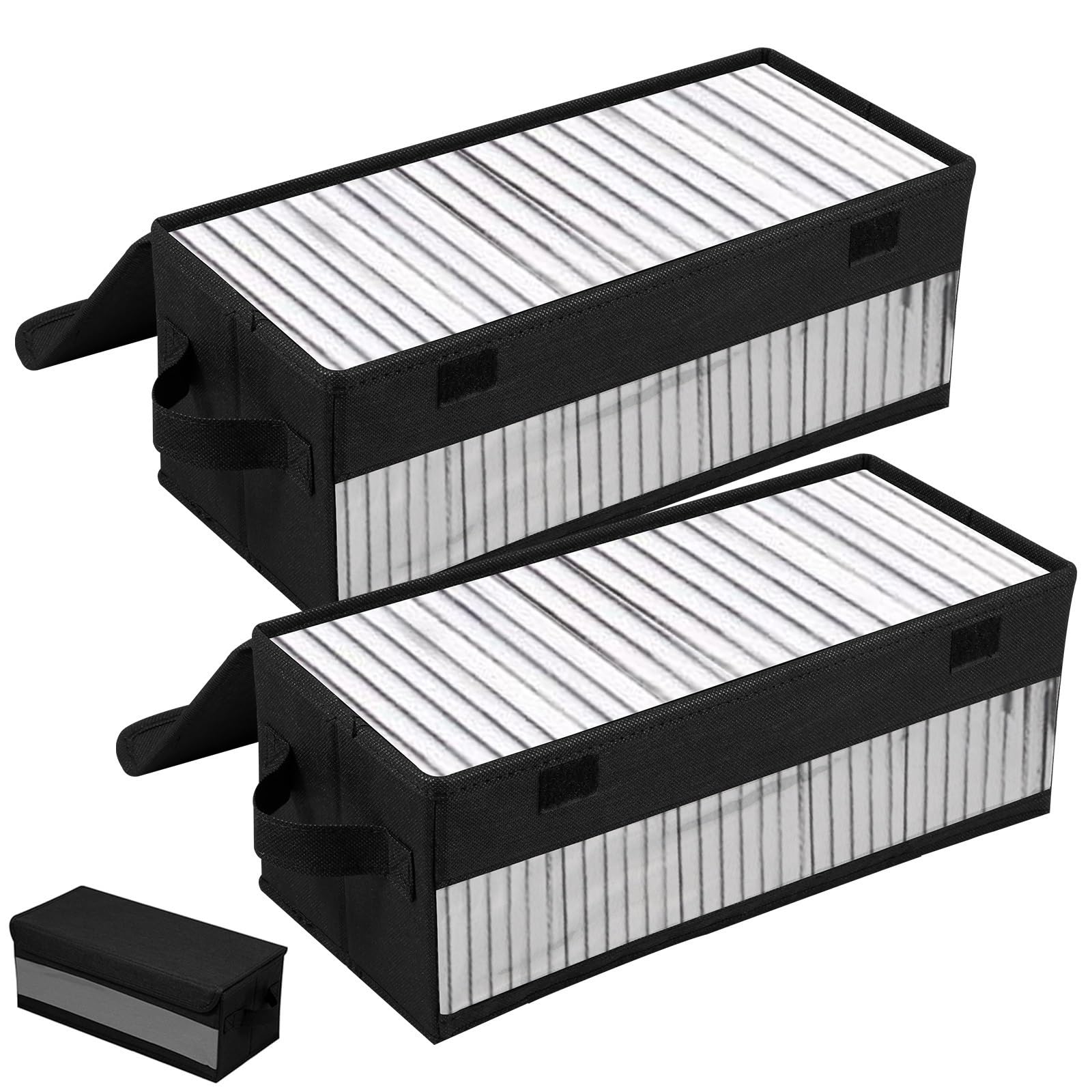 Custodie CD Borsa portaoggetti in Tessuto Non Tessuto con Custodia Portatile for CD di Grande capacità con Coperchio for Auto da Ufficio