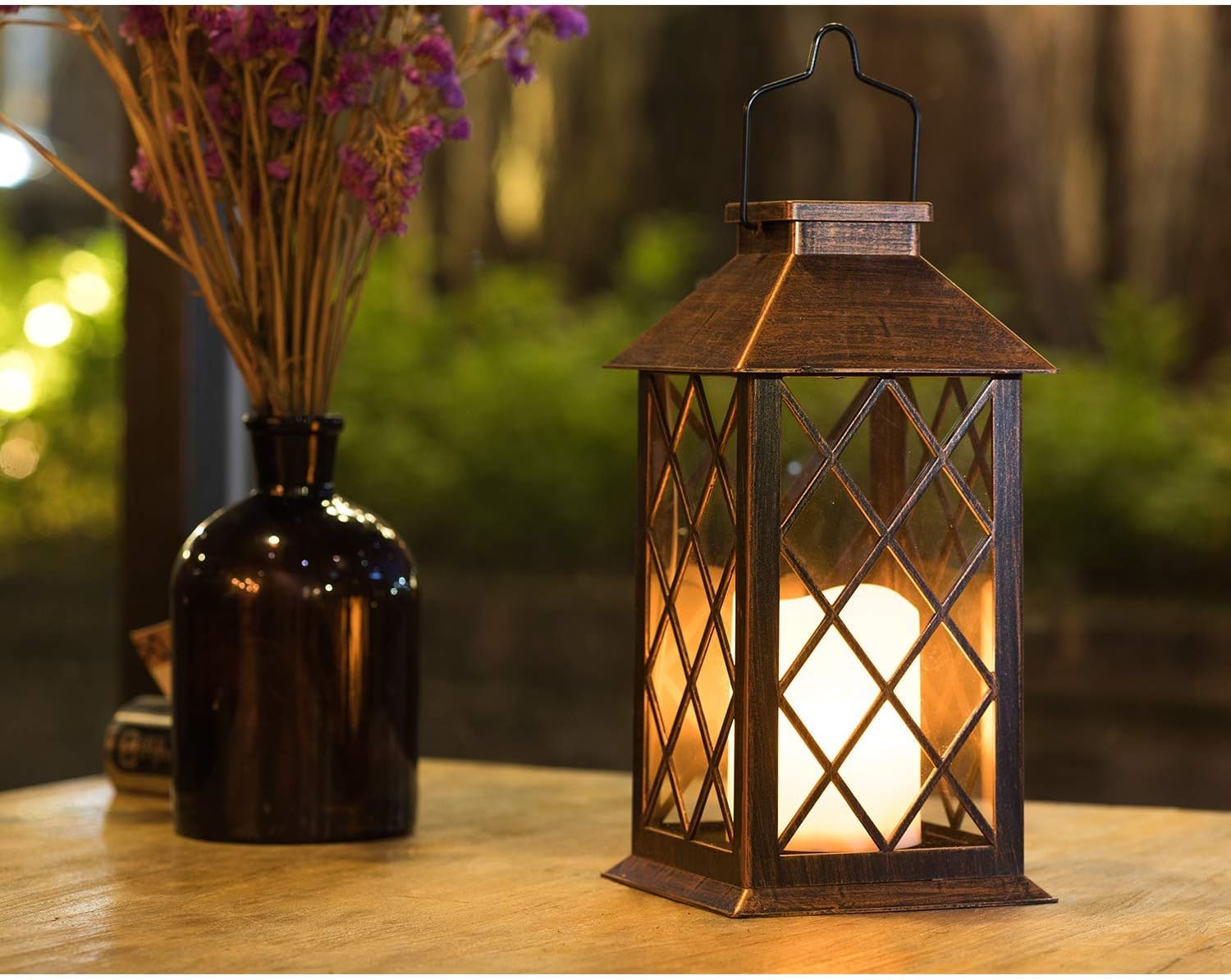 TAKE ME Garden Solar Lights Decorative Sun Lights Outdoor and Candle Solar Lanter