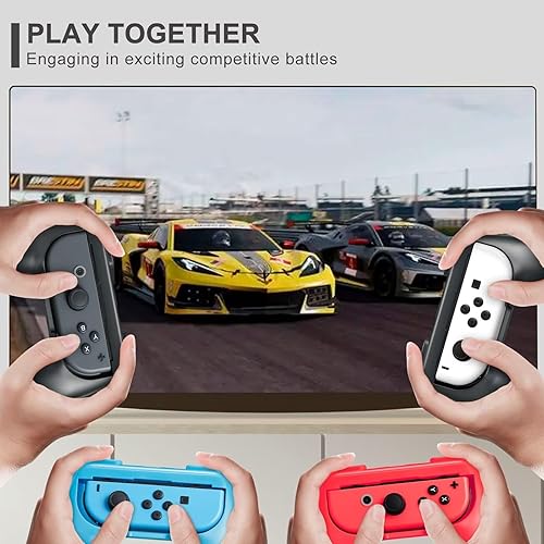 Miniatura 37 de Gepicest Switch Accessories Grip Holder for Joycon Controller Compatible with Switch Handheld Remote, Kit Set Grips Holder for Dual Joycon Remote