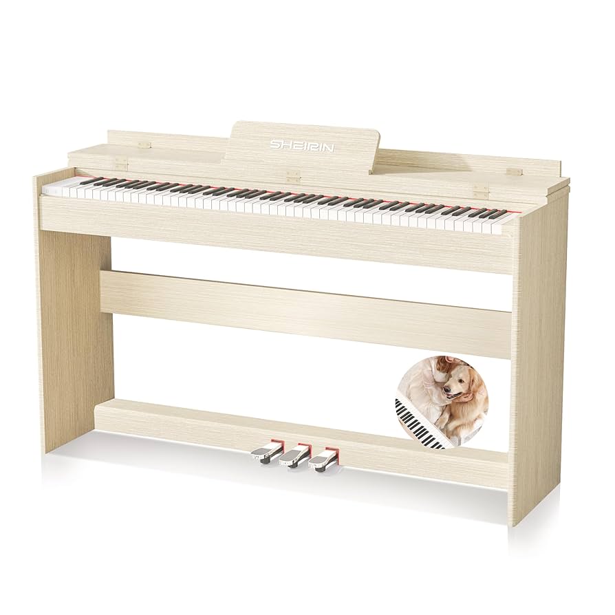 Amazon.com: SHEIRIN Digital Piano Hammer Action Keyboard 88