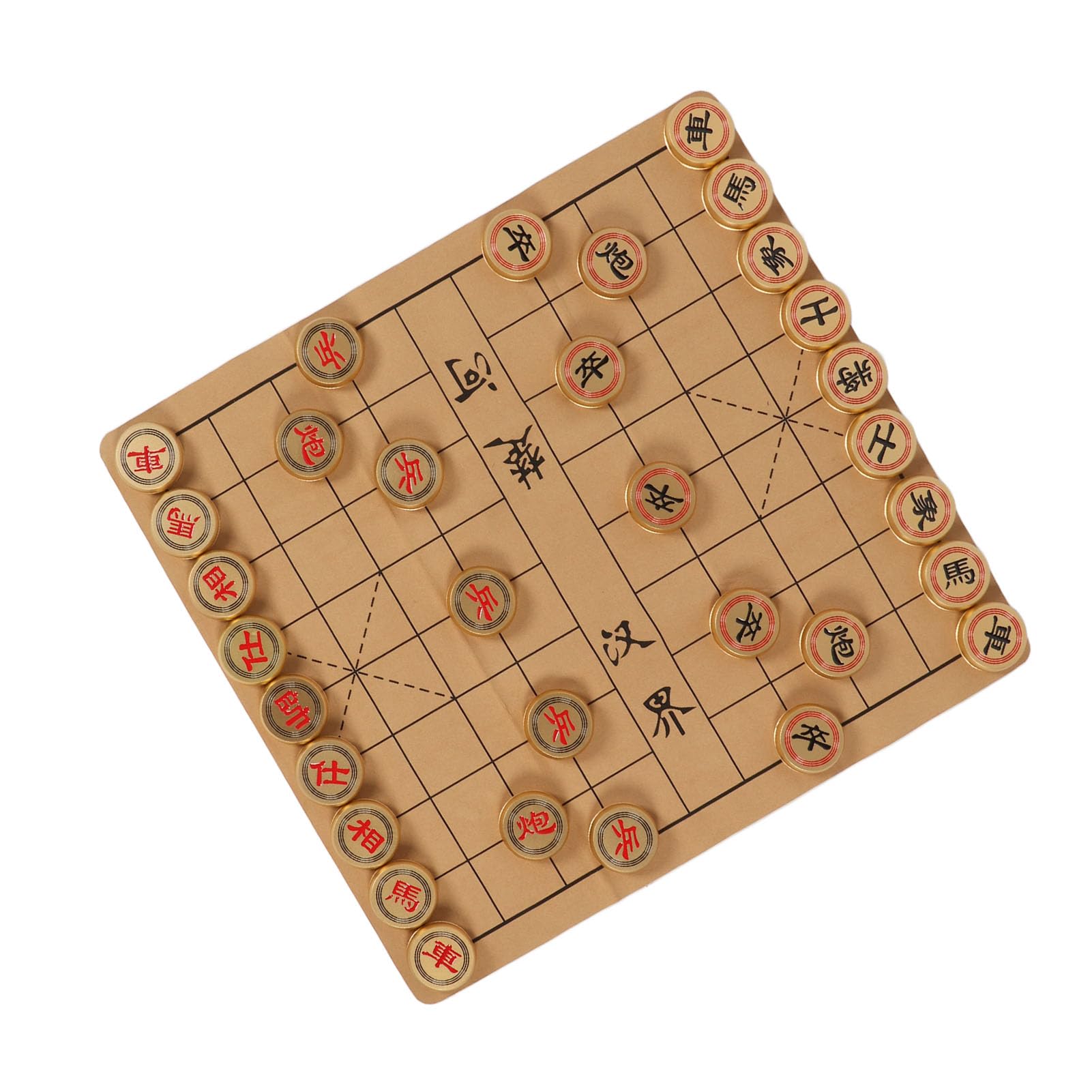 Qqmora Set di Scacchi Cinesi Gioco di Strategia Tradizionale per 2 Giocatori Riunioni di Famiglia Set da Viaggio Durevole in Lega di Alluminio