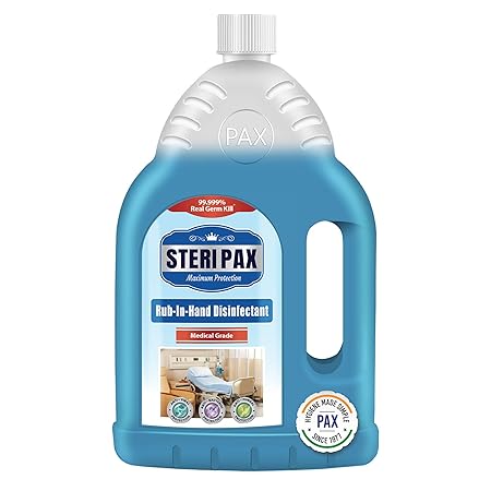 SteriPax Maximum Protection Rub-In Hand Disinfectant, 2L