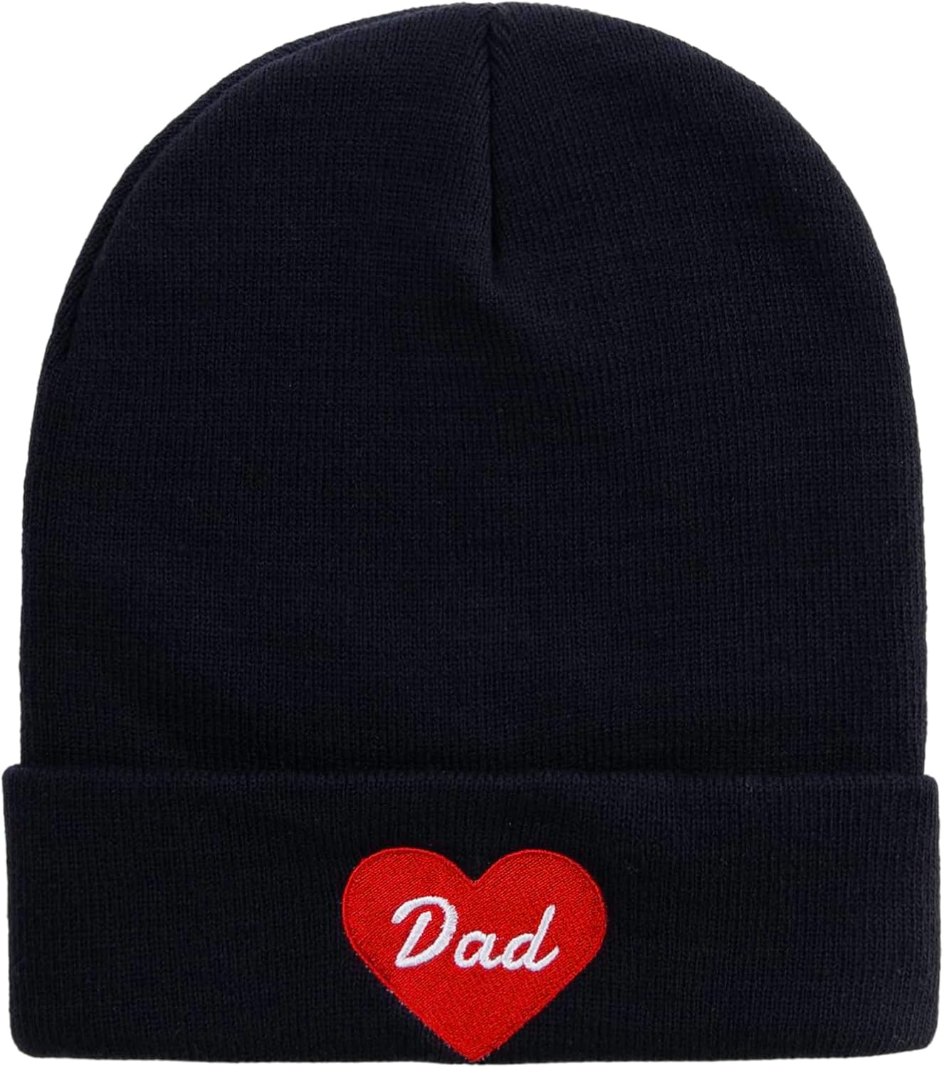 e4Hats.com Father Day with Heart Embroidered 12 Inch Long Knitted Beanie