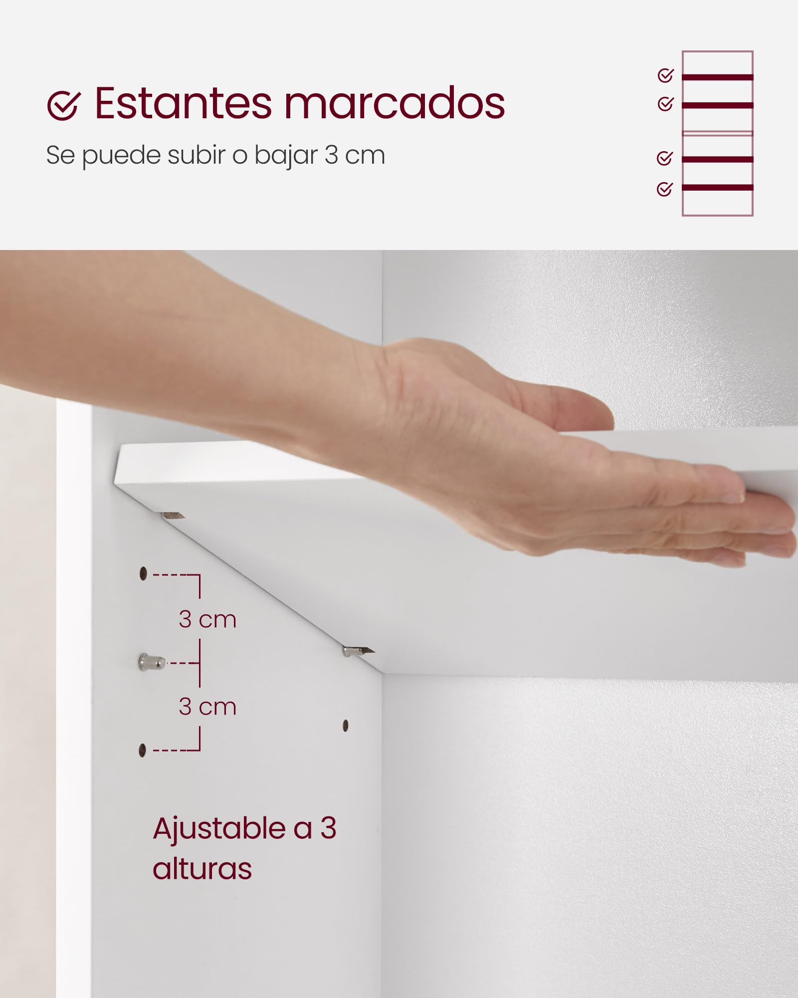 VASAGLE Custos Colección - Librería de 6 Niveles, Estantería de Libros, Organizador con Compartimentos, Estantes Abiertos y Ajustables, para Sala de Estar, Oficina, Dormitorio, Blanco Nube LBC166T14