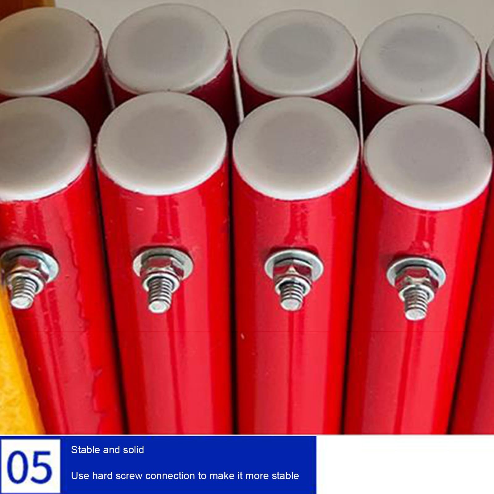 Puerta de control de tráfico extensible portátil con ruedas, plegable, Securi Bcade, retráctil, diseño de tijera, color rojo, 47 x 197 pulgadas.
