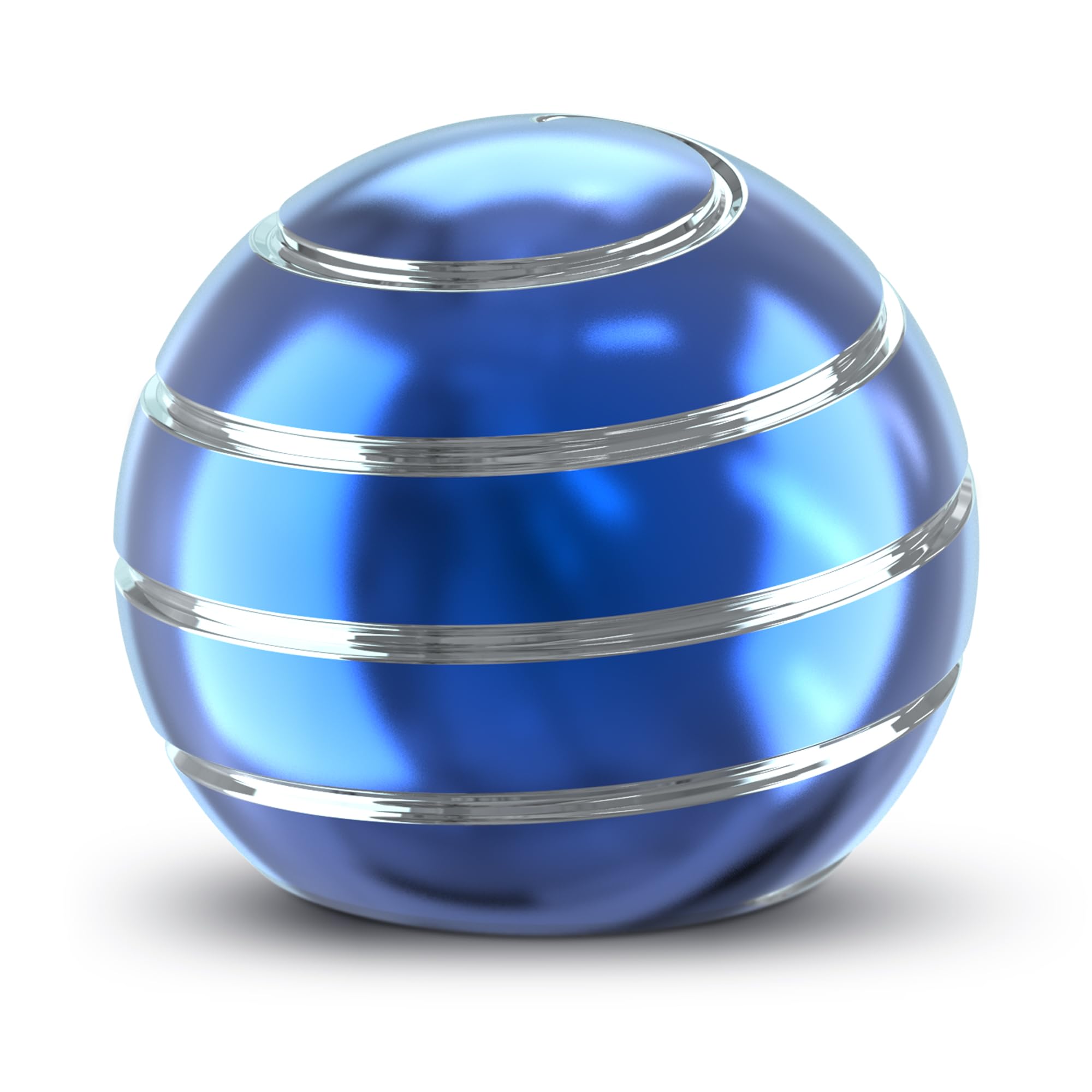 Kryfa Kinetic Desk Toy, Fidget Toys for Kids 8-12, Kinetic Spinning Desk Toy, Desk Fidgets for Office for Adults (1.54", Blue)