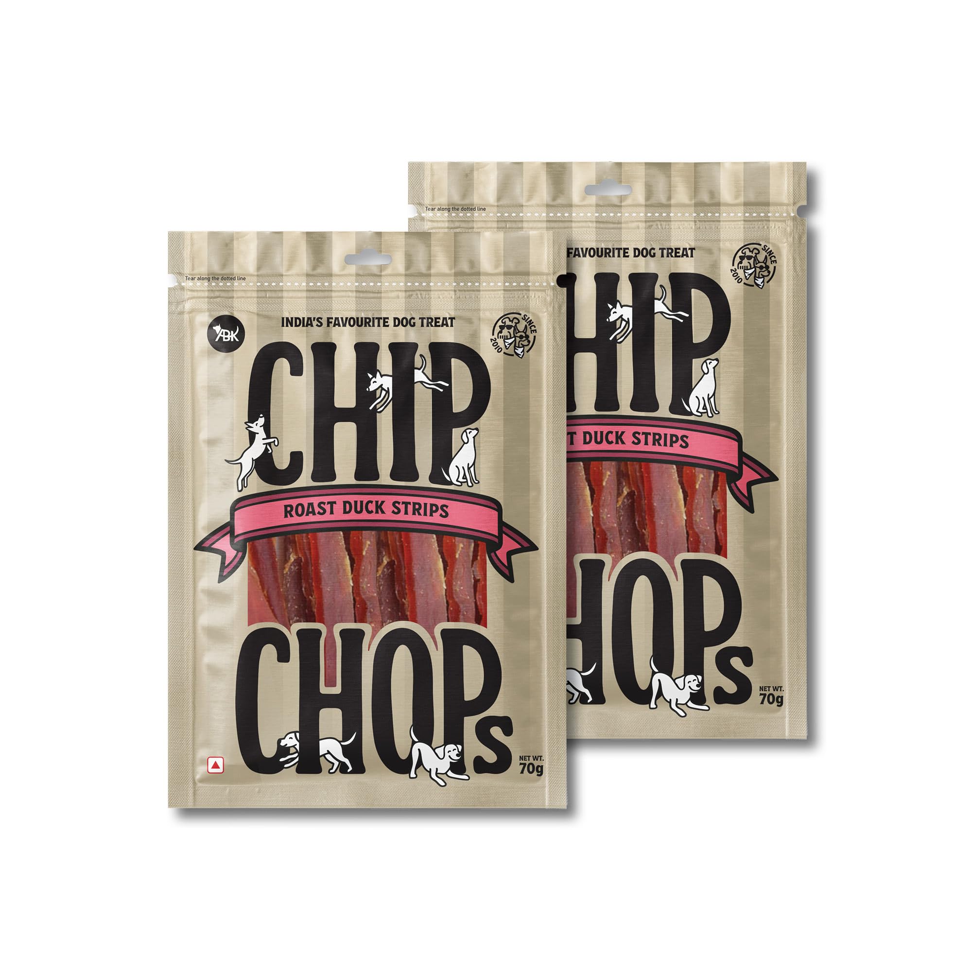 Roast Duck Slice Dog Treat, Optimum Health Formula, Highly Nutritional & Digestible, Suitable for All Dog Breeds, Easy to Digest, No Artificial Flavors Added, Single Pack - 70g(Pack of 2)