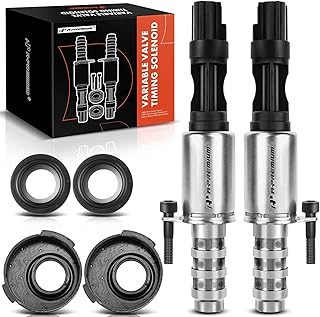 A-Premium 2-PC Engine Variable Valve Timing (VVT) Variable Camshaft Timing (VCT) Control Solenoid Compatible with Ford, Lincoln and Mercury Vehicles - 4.6L 5.4L 3V Engine - Replaces 8L3Z-6M280-B