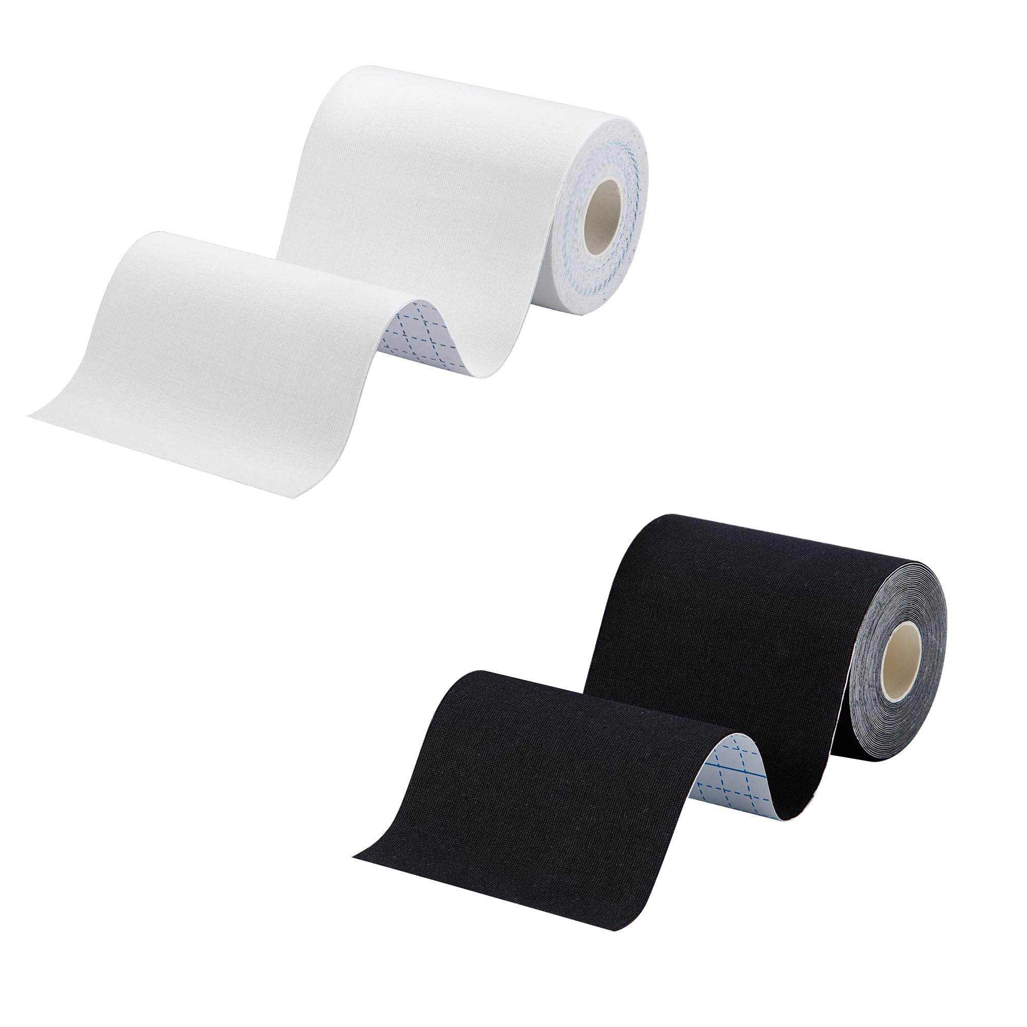 2 rollos de cinta de césped de fútbol para quemar césped, cinta de kinesiología de 4 pulgadas de ancho, diseño sin cortar para brazo, rodilla, hombro, tobillo y espalda, cinta deportiva atlética en