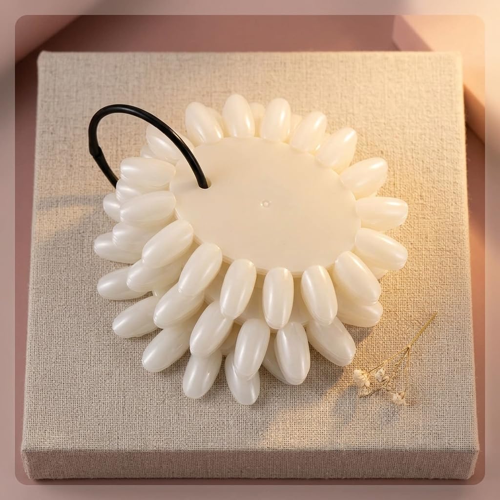 Nail Polish Display Tips 160 Pcs White Round Practice Palette