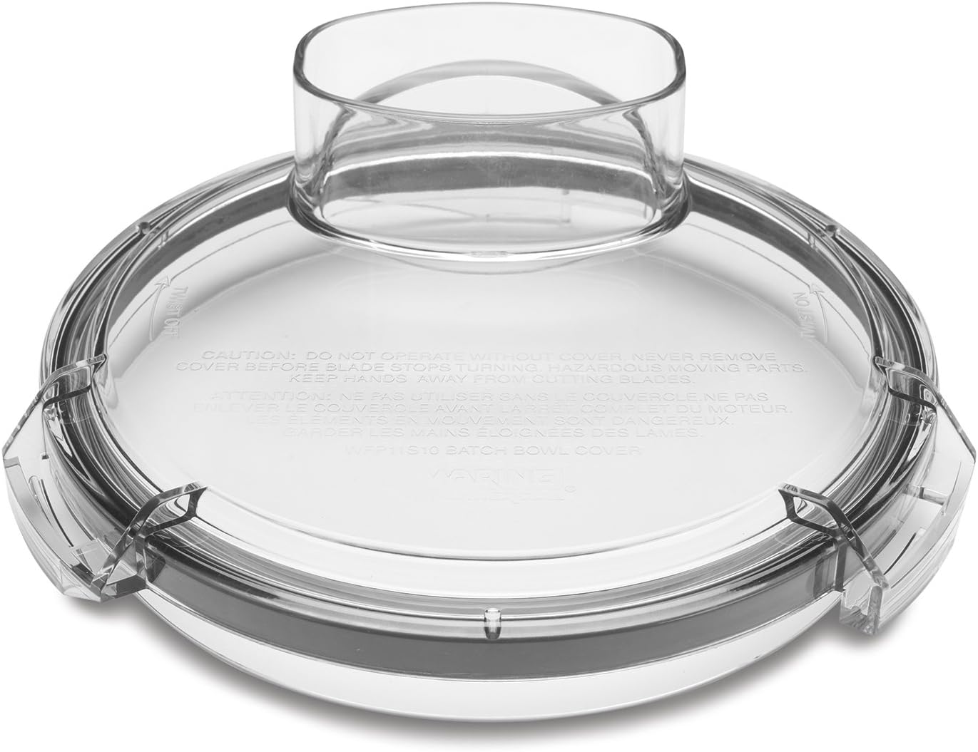 Waring Commercial 2.5-Qt. Cutter Mixer Bowl Sealed LiquiLock Flat Lid for use with WFP11S and WFP11SW