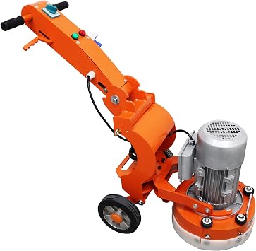 Concrete Floor Grinder Floor Grinding And Trimming Machine 220V with 3pcs Grinding Head Foldable Arms 3KW