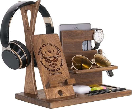 Regalos personalizados para la Fuerza Aérea de Estados Unidos, organizador único hecho a mano para soldados de la Fuerza Aérea Militar, Ideas de