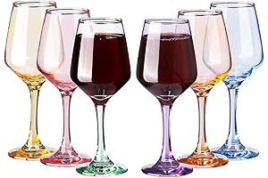 SUNNOW Multicolor Crystal Wine Glasses: Beautify Your Dining Experience